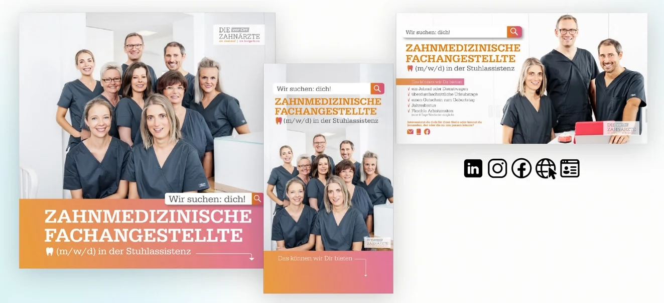Personalsuche auf über Social Media für Ärzte